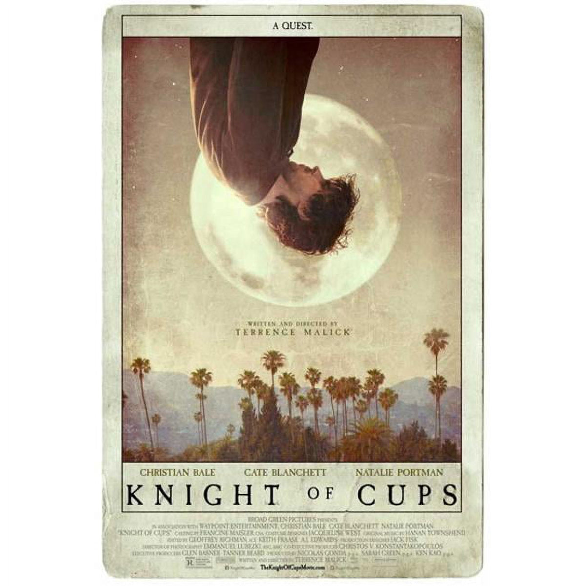 Knight of Cups movie poster 11x17 - film art print