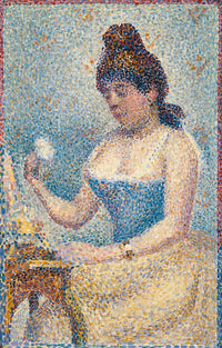 Young Woman Powdering Herself by Georges Seurat art print