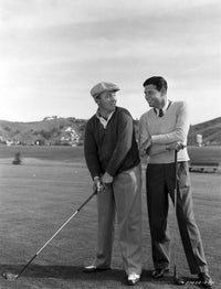 Bing Crosby classic photo print playing golf