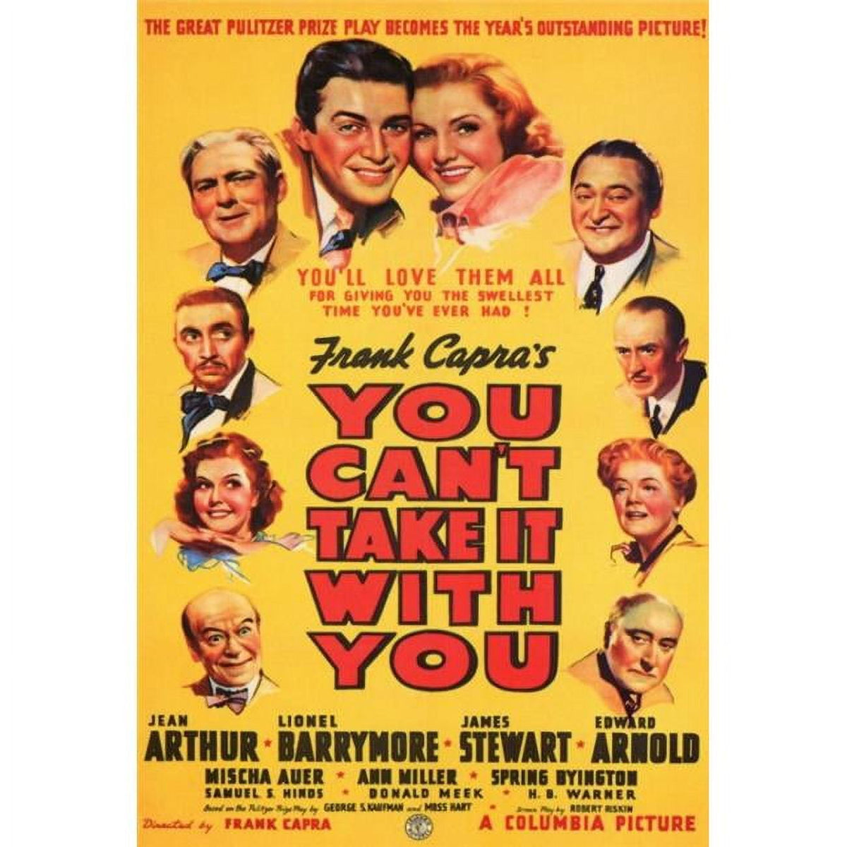 You Can't Take It with You movie poster print 27x40 size.