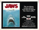 Jaws Movie Masterprint Poster featuring iconic shark imagery.