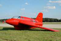 Messerschmitt Me-163 Komet glider replica poster print showcasing sleek aircraft design.