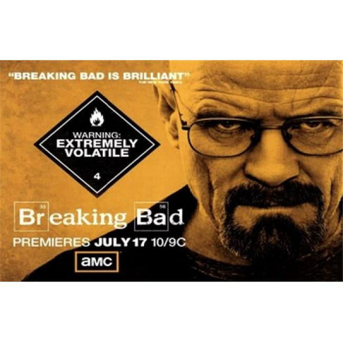Breaking Bad movie poster print in 17x11 size.