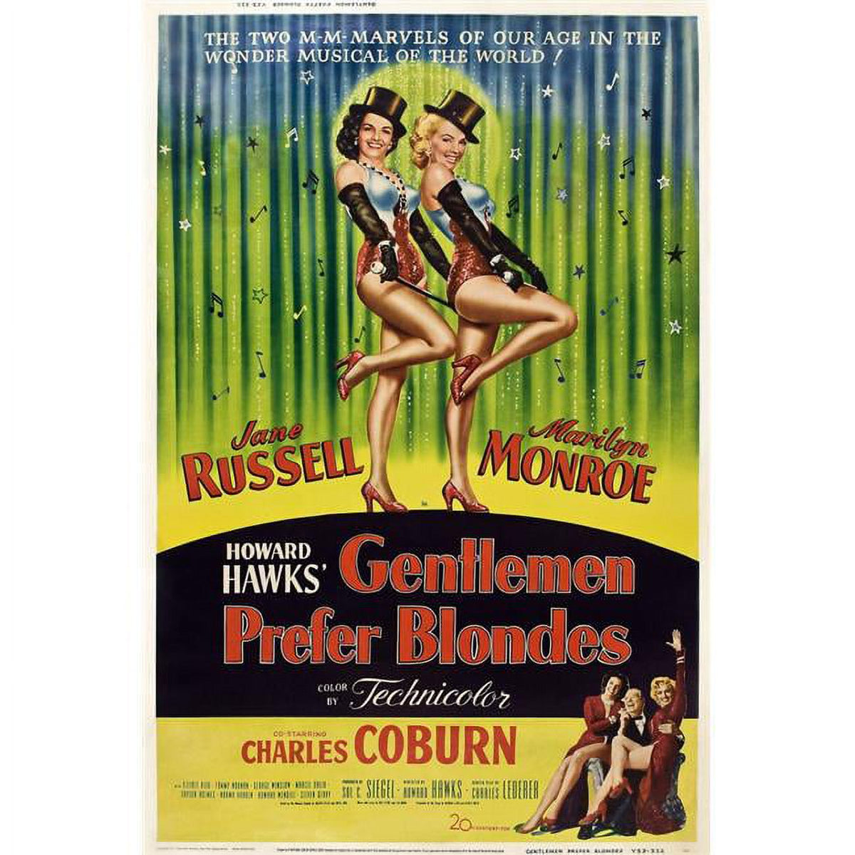 Gentlemen Prefer Blondes Movie Poster Masterprint in 11x17 size
