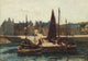 Portsoy Scotland scenic poster print by Robert Allan.