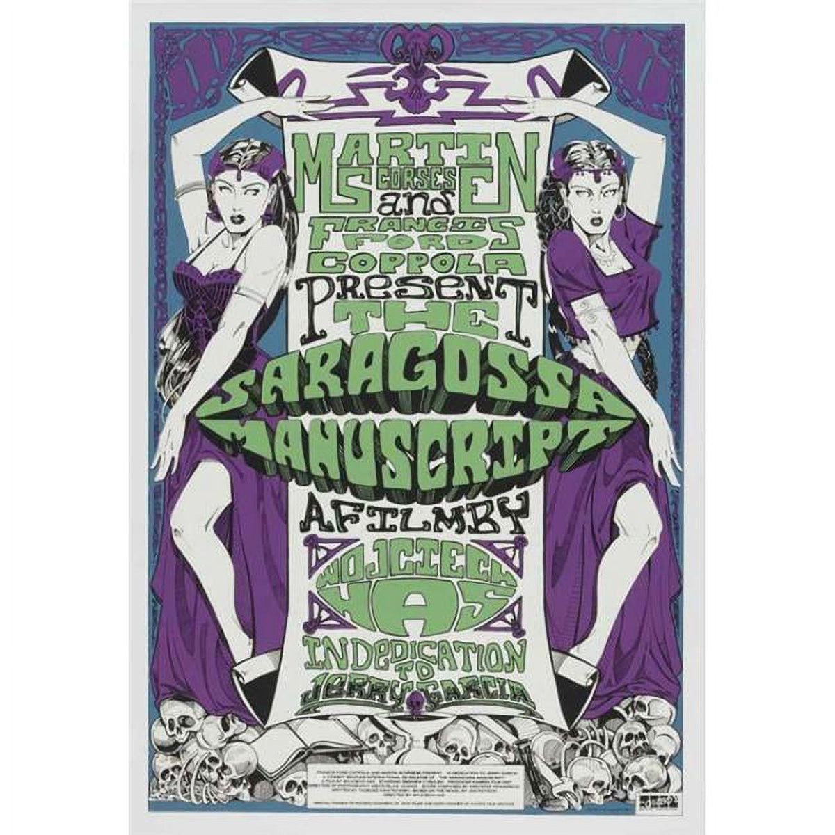 The Saragossa Manuscript movie poster print, 27 x 40 inches, vibrant artwork.