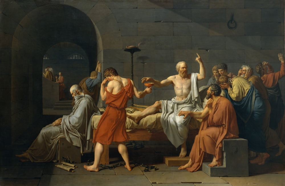 The Death of Socrates fine art print, available in multiple sizes.