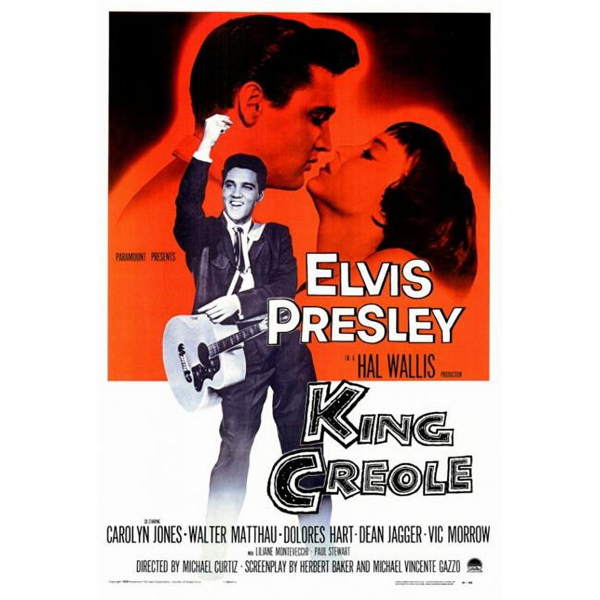 King Creole Movie Poster Print featuring Elvis Presley