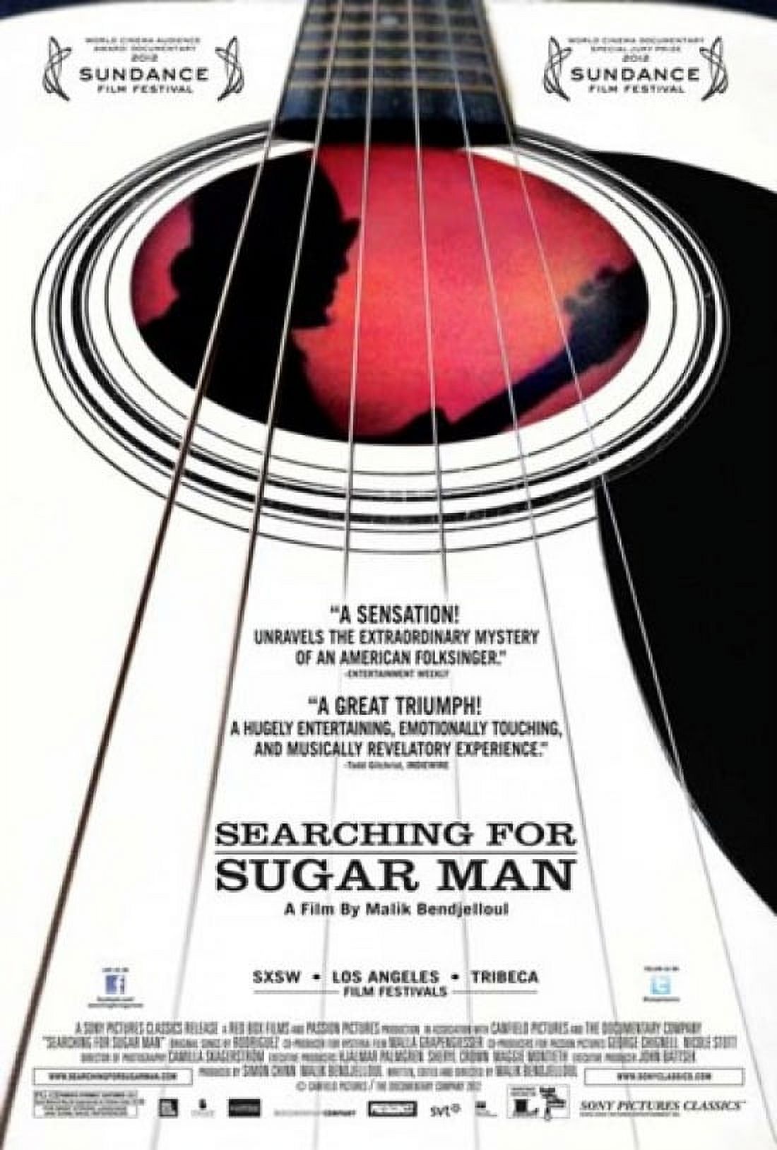 Searching for Sugar Man Movie Poster 11x17 - vibrant music documentary art