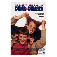 Dumb and Dumber movie poster featuring vibrant colors and iconic imagery in 11x17 size.