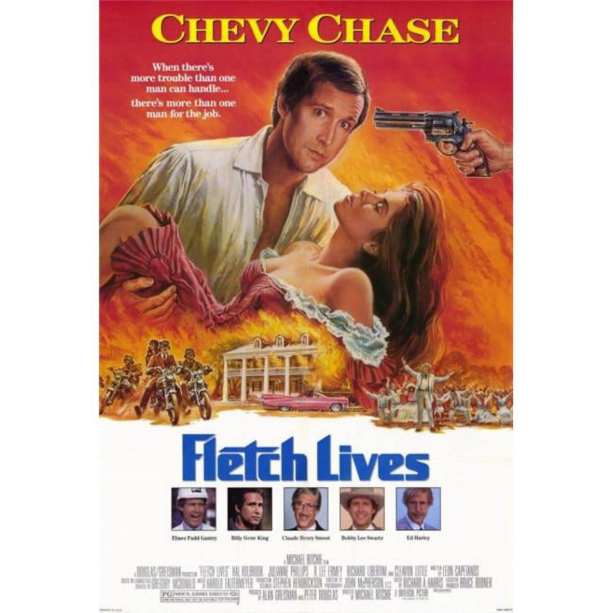 Fletch Lives movie poster print in vibrant colors, 27 x 40 inches.