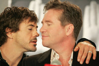 Robert Downey Jr. and Val Kilmer Inside Kiss Bang press conference photo print