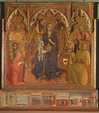 Polyptych of Our Lady of the Snow Poster Print - Beautiful religious artwork