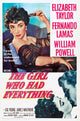 The Girl Who Had Everything movie masterprint poster featuring Elizabeth Taylor and Fernando Lamas