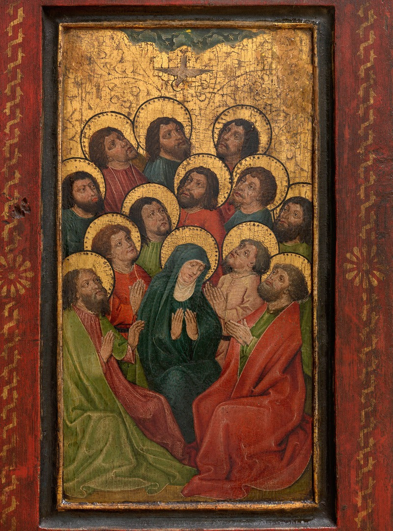 The Miracle of Pentecost 16th Century Poster Print - Elegant religious artwork.