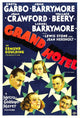 Grand Hotel Movie Masterprint Poster featuring Greta Garbo, Wallace Beery, Lionel Barrymore, and Joan Crawford.