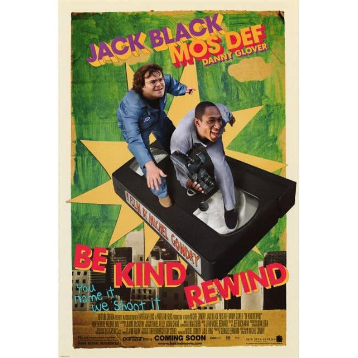 Be Kind Rewind movie poster print 27x40 inches