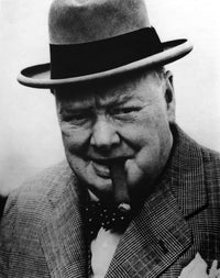 Winston Churchill Inspirational Photo Print 8x10