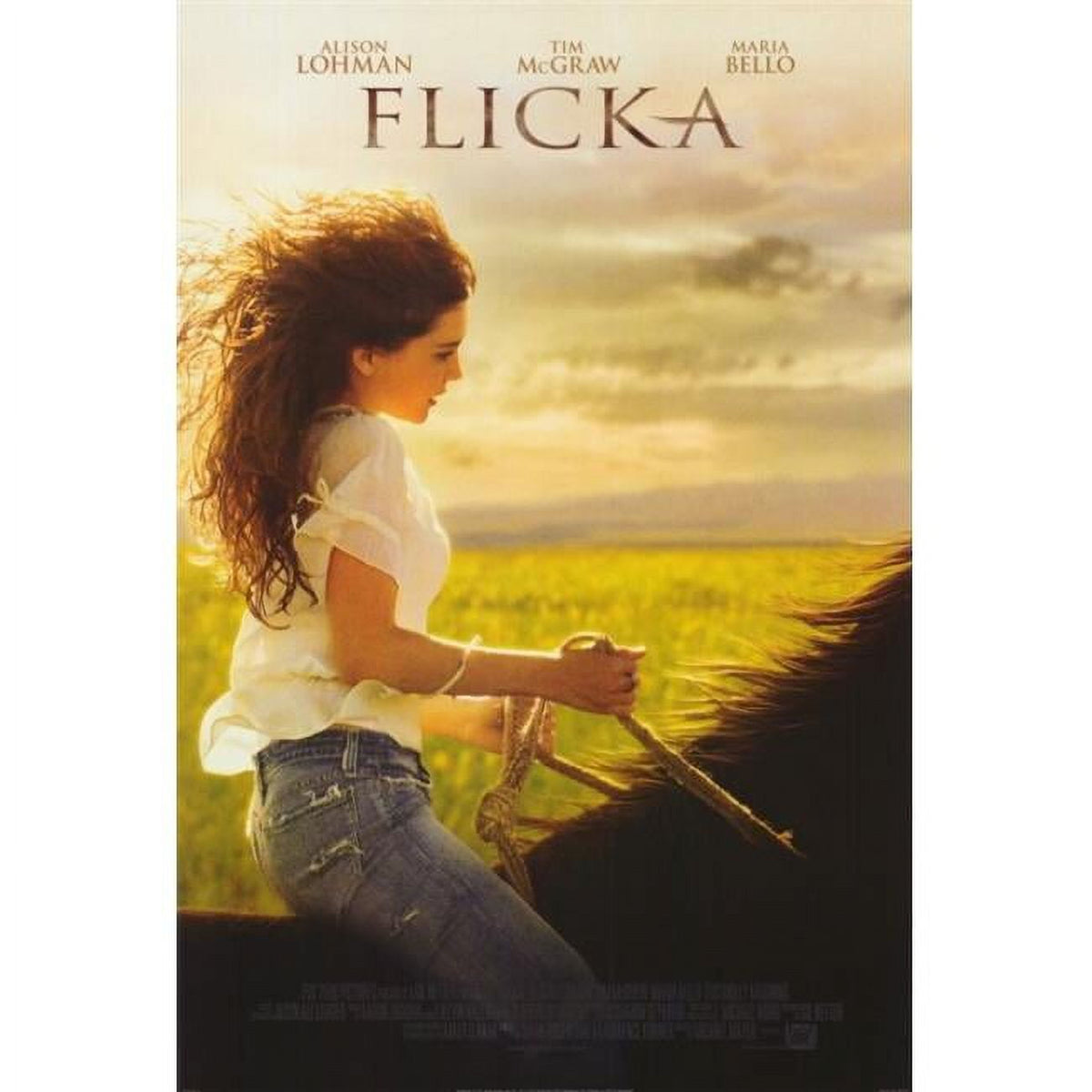 Flicka Movie Poster Print showcasing vibrant imagery and design.