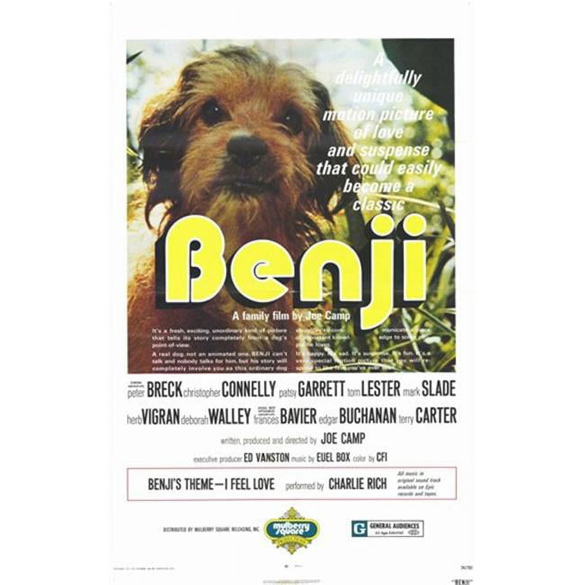 Benji Movie Poster showcasing classic film art.