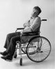 Portrait of a Mid-Adulthood Man in a Wheelchair Fine Art Print