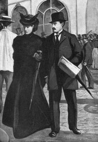 Dreyfus Affair Fine Art Print - Madame Lucie Dreyfus Arriving for Trial