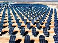 Solar Panels Awaiting Activation Fine Art Print by Stocktrek Images