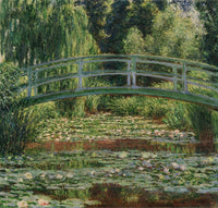 Monet Water Lily Pool Fine Art Print - Japanese Footbridge