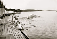 Yale Freshman Crew at Dock Fine Art Print