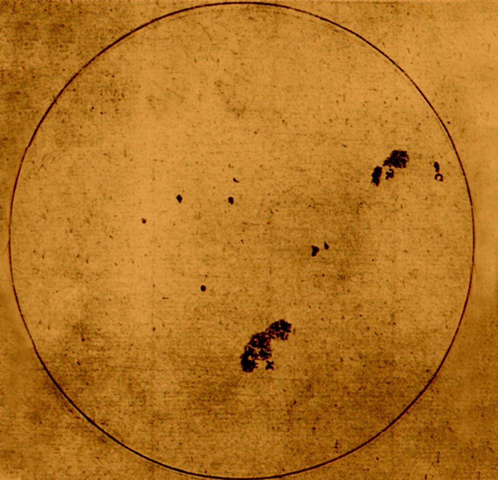 Galileo Sunspot Illustration Fine Art Print by Science Source