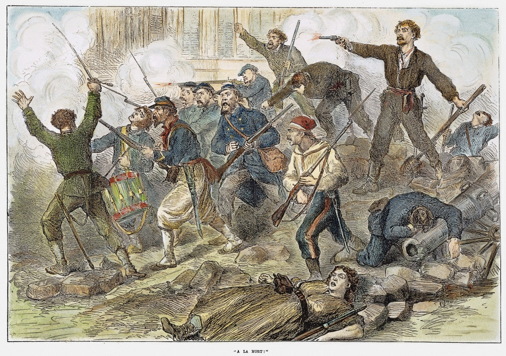 Paris Commune 1871 Wood Engraving Print by Granger Collection