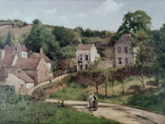 The Hermitage at Pontoise (1867) Fine Art Print by Camille Pissarro