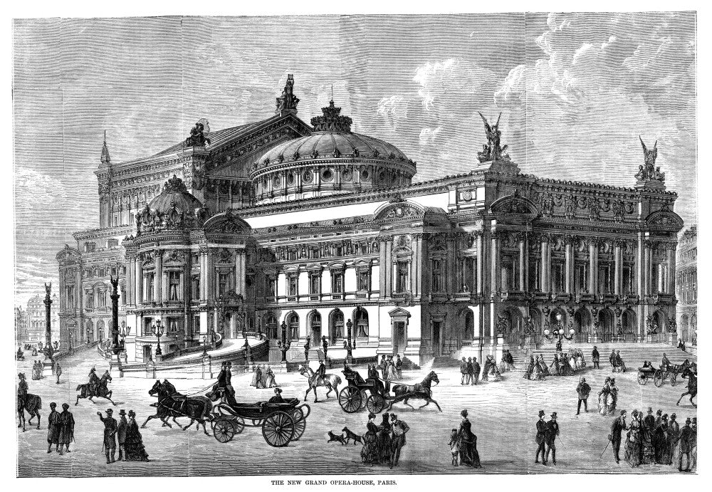 Paris Opera House Fine Art Print - Wood Engraving by Granger Collection