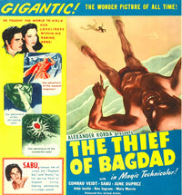 The Thief of Bagdad 1940 Movie Poster Print featuring John Justin, Sabu, and Rex Ingram
