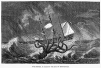 The Kraken Fine Art Print - Wood Engraving by Edgar Etherington
