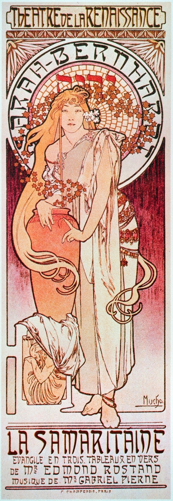 Sarah Bernhardt Fine Art Print by Alphonse Mucha - La Samaritaine