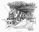 Printing Press Room Fine Art Print - C1900 Line Engraving