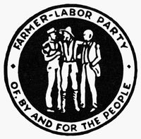 Seal of the Farmer-Labor Party 1924 Poster Print by Granger Collection