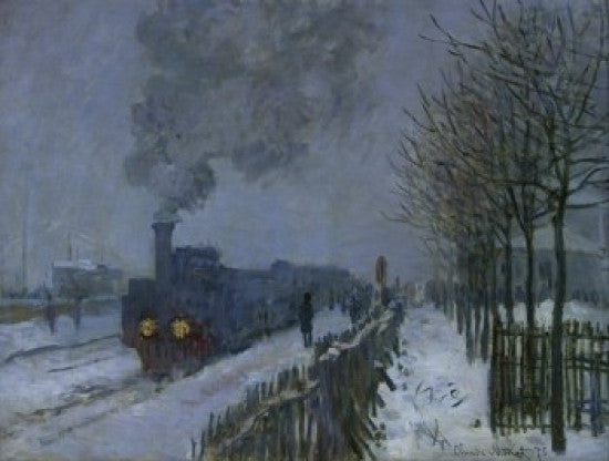 Le Train dans la Neige Fine Art Print by Claude Monet