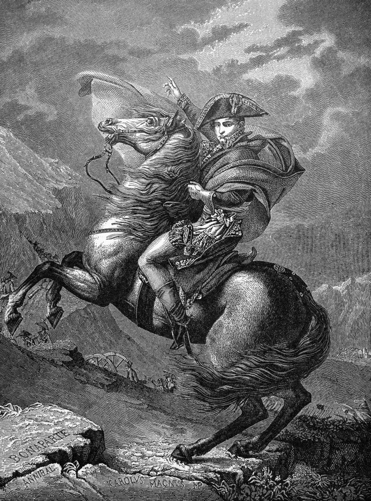 Napoleon Crossing the Alps Fine Art Print After Jacques Louis David