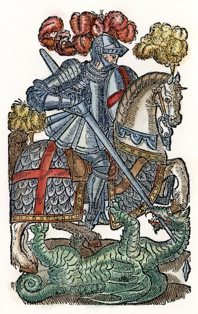 Red Cross Knight Fine Art Print from The Faerie Queene, 1598