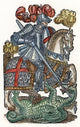 Red Cross Knight Fine Art Print from The Faerie Queene, 1598