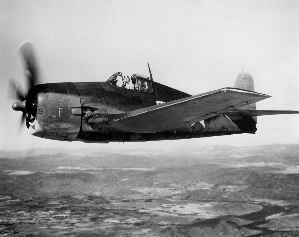 WWII US Navy Hellcat Fighter Poster Print by Granger Collection