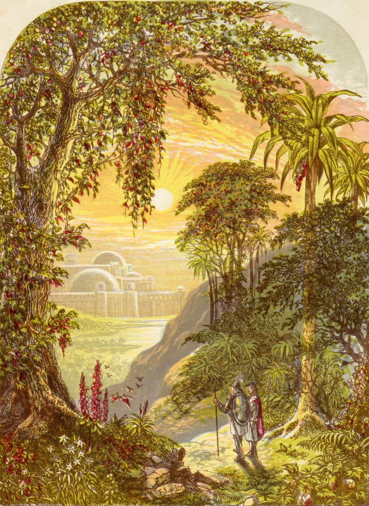 Christian and Hopeful in the Land of Beulah Fine Art Print by A.F. Lydon