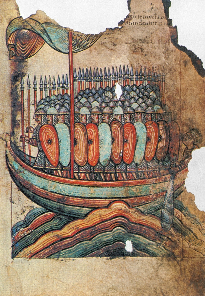 Viking Invasion 919 - Manuscript Illumination Fine Art Print