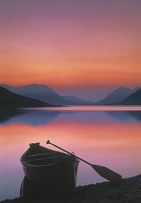 Canoe on Shore at Sunset Fine Art Print | Natural Moments Photography