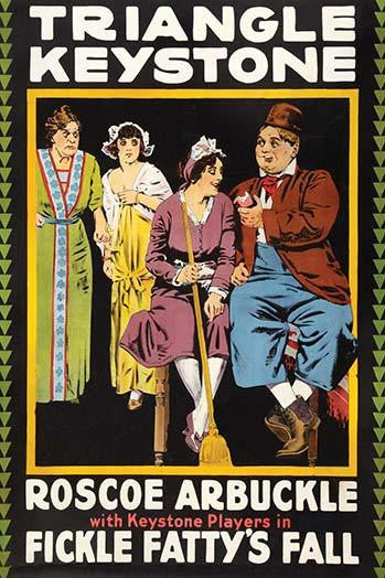 Fatty Arbuckle with Three Women Poster Print - Unknown Artist