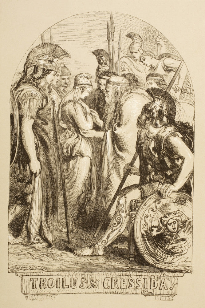 Troilus & Cressida Illustration Fine Art Print from 1890