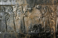 Israelite Submission Assyrian Bas-Relief Fine Art Print by Granger Collection