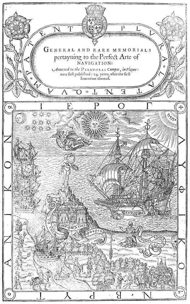 Dee: Navigation, 1577 - Title Page Art Print | Posterazzi